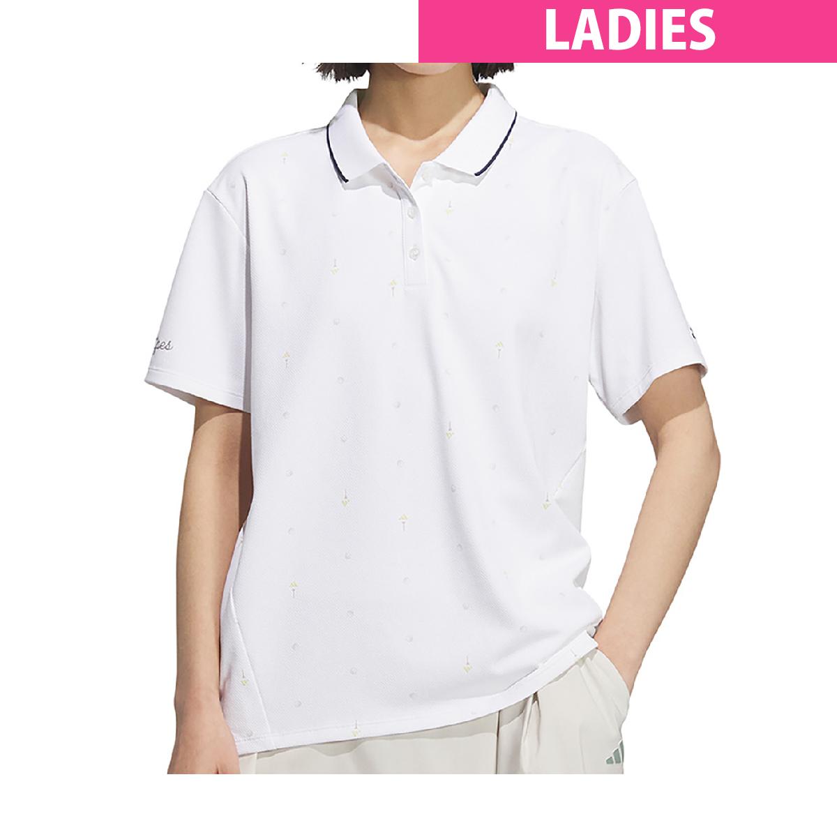 アディダス Adidas モノグラム 半袖ポロシャツ レディス