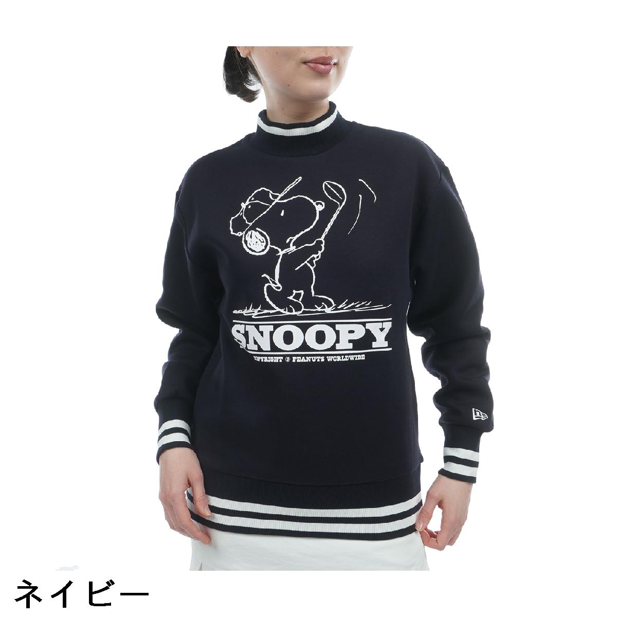 ニューエラ　NEW ERA GOLF　GFW テックスウェット PEANUTS モックネックトレーナー　レディス