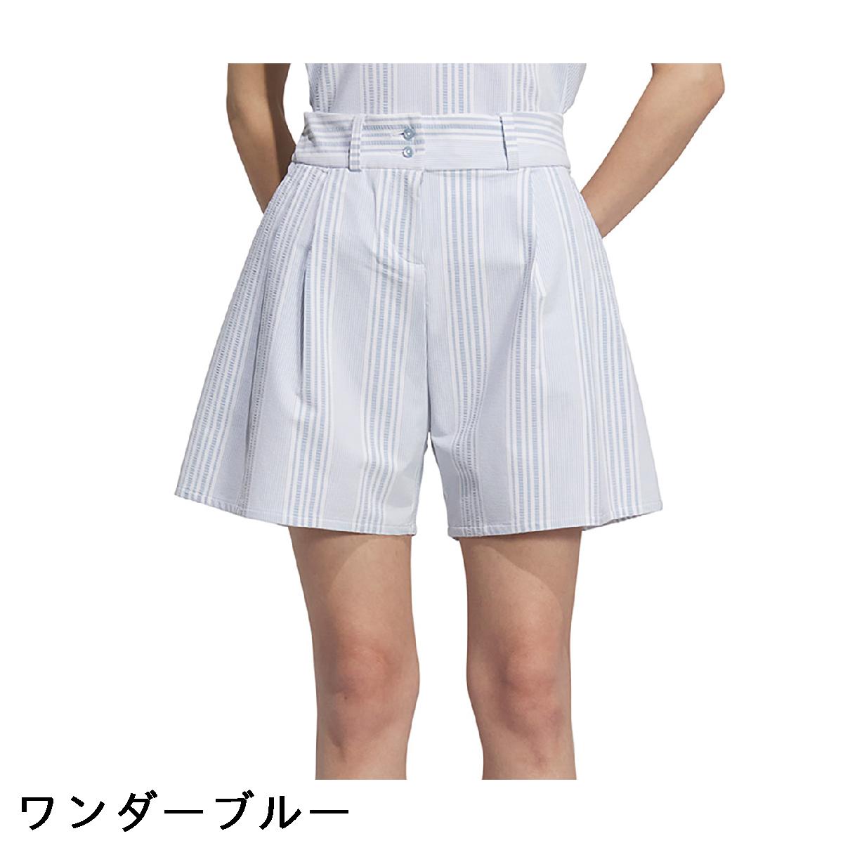 アディダス　Adidas　ストレッチ シアサッカー ショートパンツ　レディス
