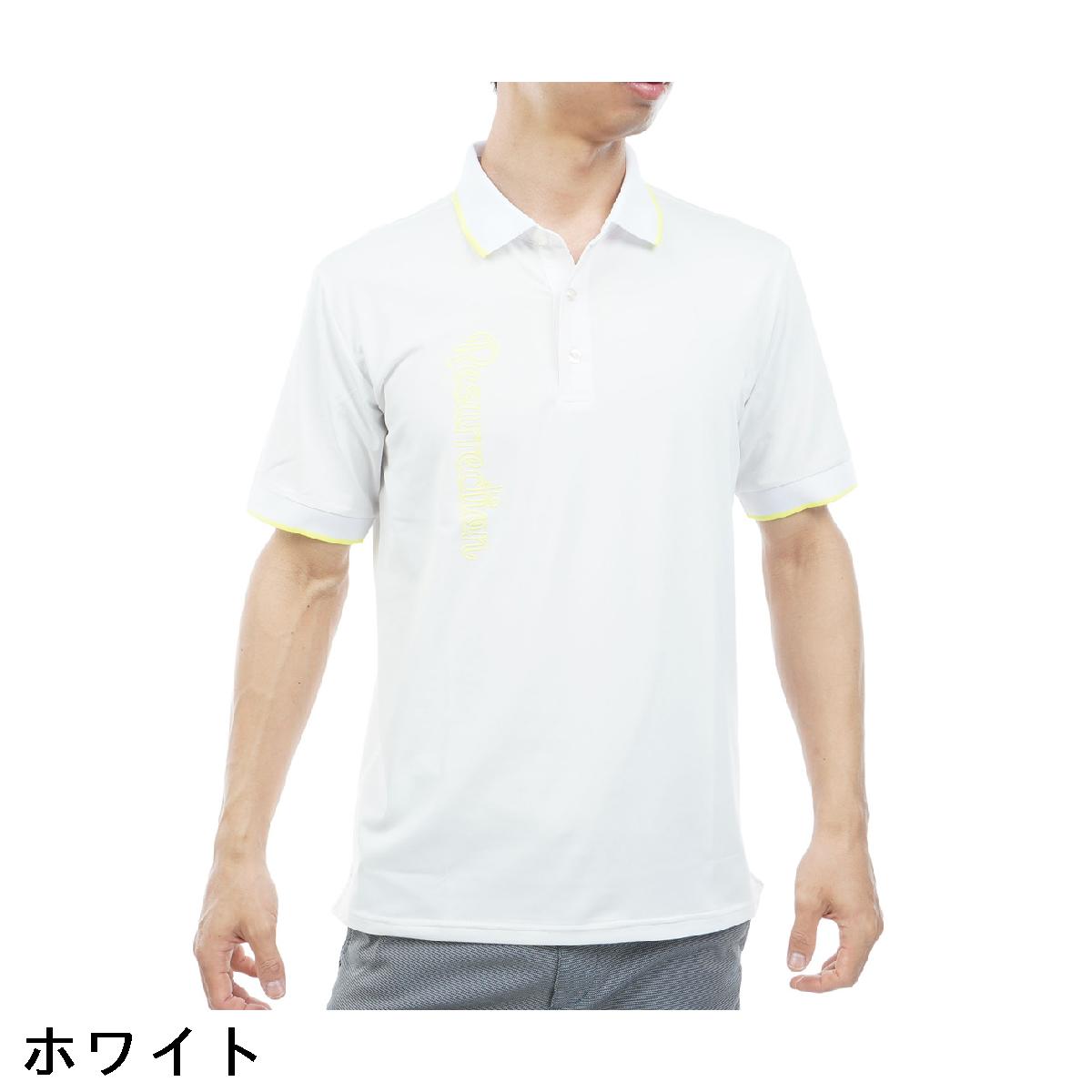 レザレクション　Resurrection　ネオンロゴ ストレッチ半袖ポロシャツ