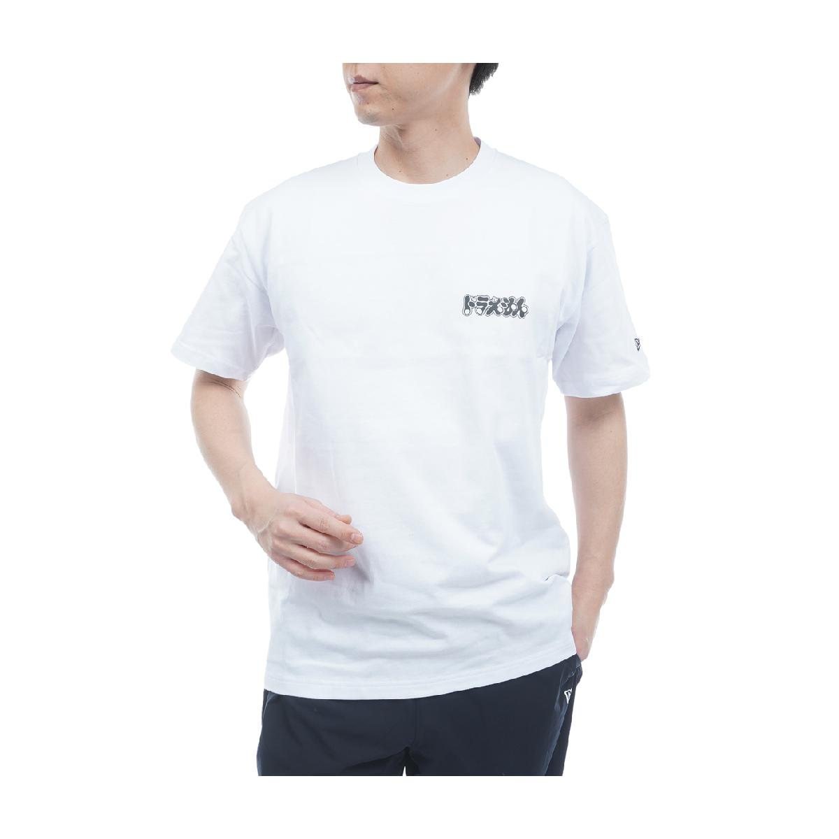 CT DORAEMON CAP 半袖Tシャツニューエラ / NEW ERA商品の特徴日本を代表するキャラクター「ドラえもん」をデザインしたシリーズより、2026年の新作が登場。素材本体：綿100％サイズバリエーションS、M、L、XL、XXL対象メンズ製造国中国シーズン2026年春夏モデル【GDO計測実寸値】(cm)S:着丈64.5、ゆき丈41、身幅47.5M:着丈67、ゆき丈43.5、身幅51.5L:着丈70.5、ゆき丈46、身幅54.5XL:着丈73.5、ゆき丈49、身幅57XXL:着丈76.5、ゆき丈50.5、身幅59.5※伸縮素材やデザインによってメーカー公表推奨サイズより実寸値が小さい場合がございます。※実際に採寸した数値を掲載しております。商品タグにはメーカー推奨サイズ（想定しているボディサイズ）が記載されており、実寸とは異なりますのでご注意ください。【メーカー公表実寸サイズ】(cm)S：着丈67、袖丈20、身幅49、肩幅44M：着丈70、袖丈21、身幅52、肩幅47L：着丈73、袖丈22、身幅55、肩幅50XL：着丈76、袖丈23、身幅58、肩幅53XXL：着丈79、袖丈24、身幅61、肩幅56【実寸計測箇所】着丈 ：後ろ襟ぐり（襟の付け根）中央から後身頃裾口までの長さゆき丈：後ろ襟ぐり（襟の付け根）中央から肩先を通り袖口までの長さ身幅 ：脇部袖の付け根左右両端の長さウエスト(A)：履き口左右両端の長さを2倍ウエスト(B)：内股合わせ（※）から股上前面へ20cmの地点の左右両端の長さを2倍ヒップ ：内股合わせ（※）から股上前面へ15cmの地点の左右両端の長さを2倍股上 ：内股合わせ（※）から履き口上端までの長さ股下 ：内股合わせ（※）から内股の縫い目に沿った裾口までの長さわたり幅 ：内股合わせ（※）から水平方向に外側へ端まで結んだ長さ(※)パンツの股部分の左右の分かれ目の起点※GDO独自の採寸方法により計測を行っておりますため、多少の誤差が生じる場合がございます。ssnew