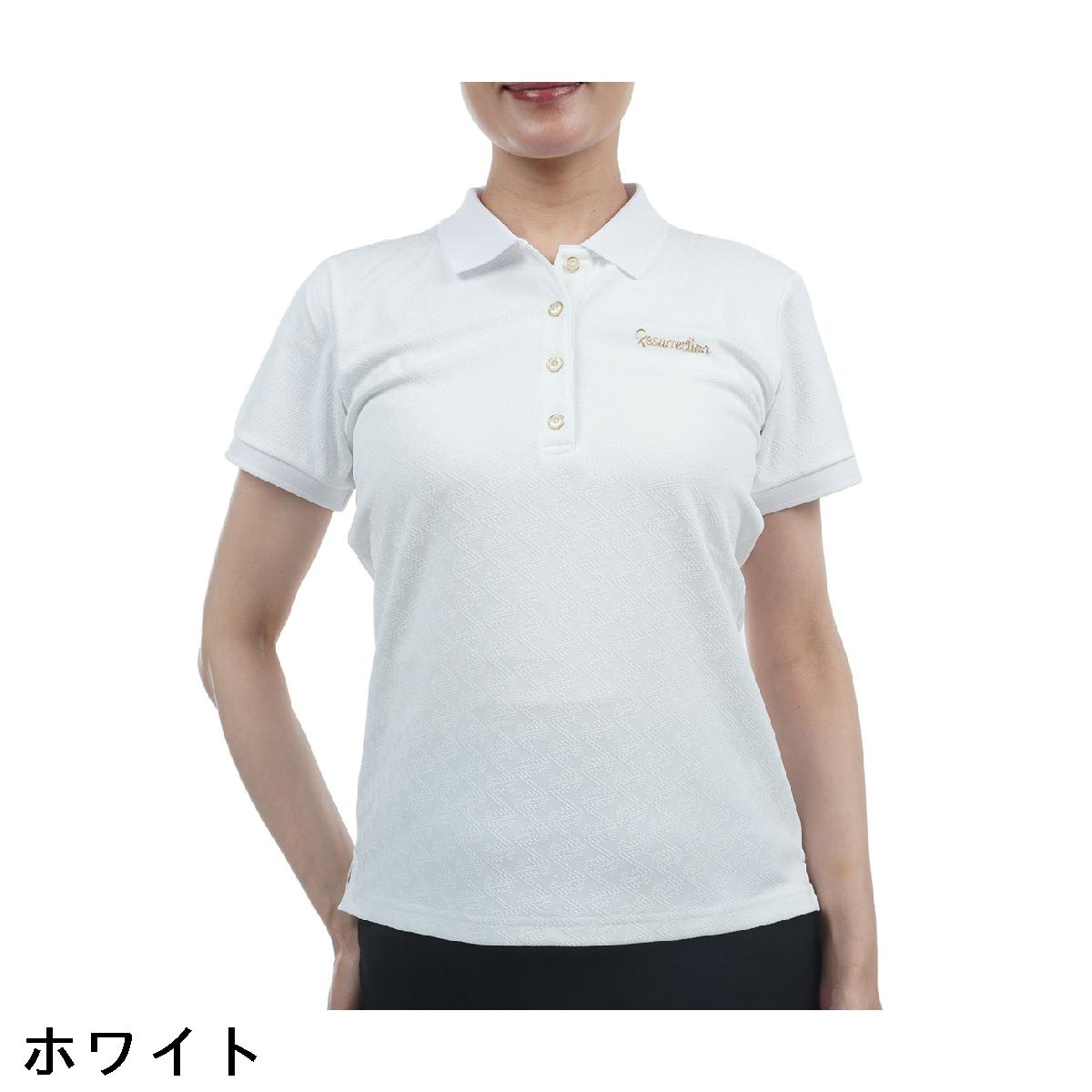 レザレクション　Resurrection　ジャカード半袖ポロシャツ　レディス