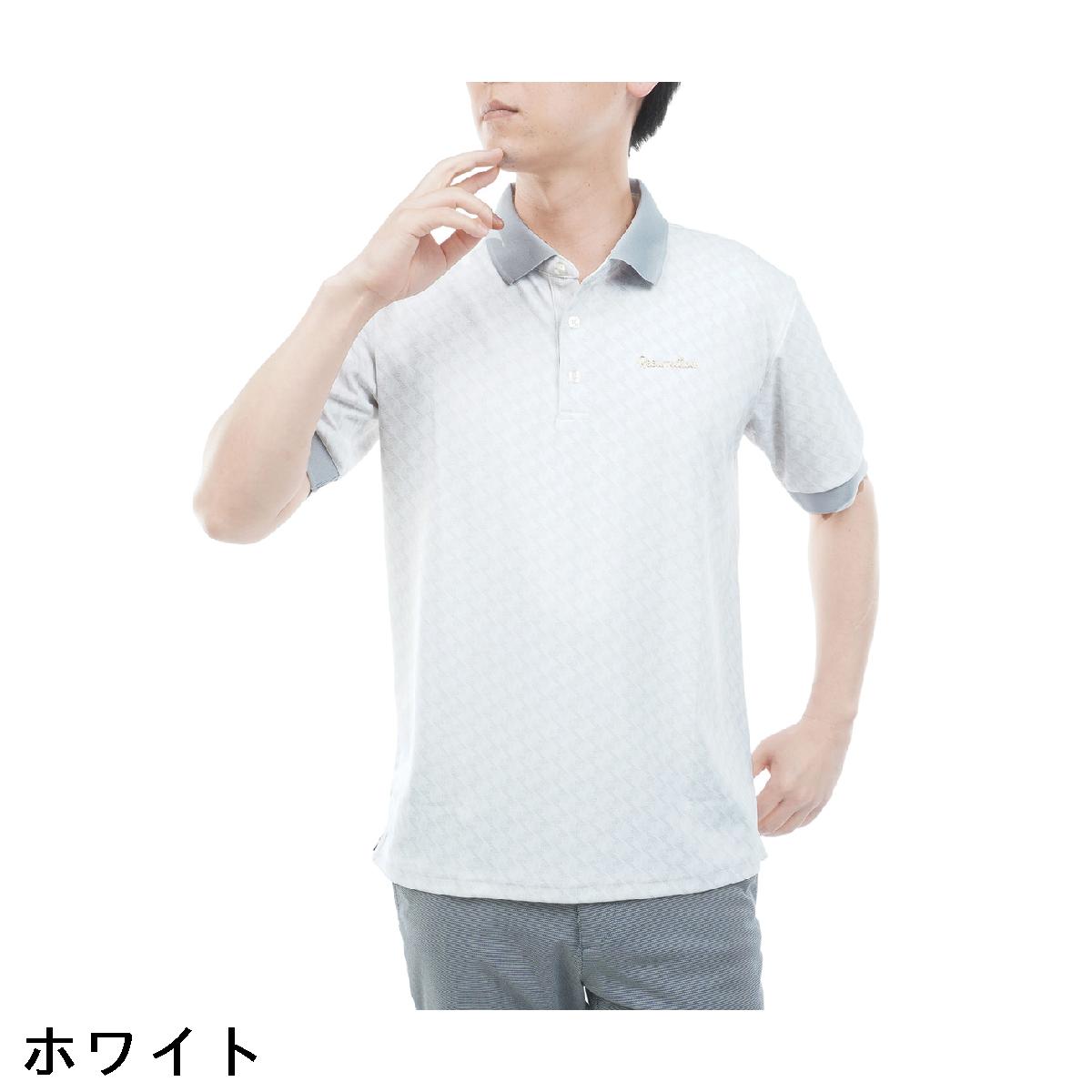 レザレクション　Resurrection　ストレッチ プリント半袖ポロシャツ