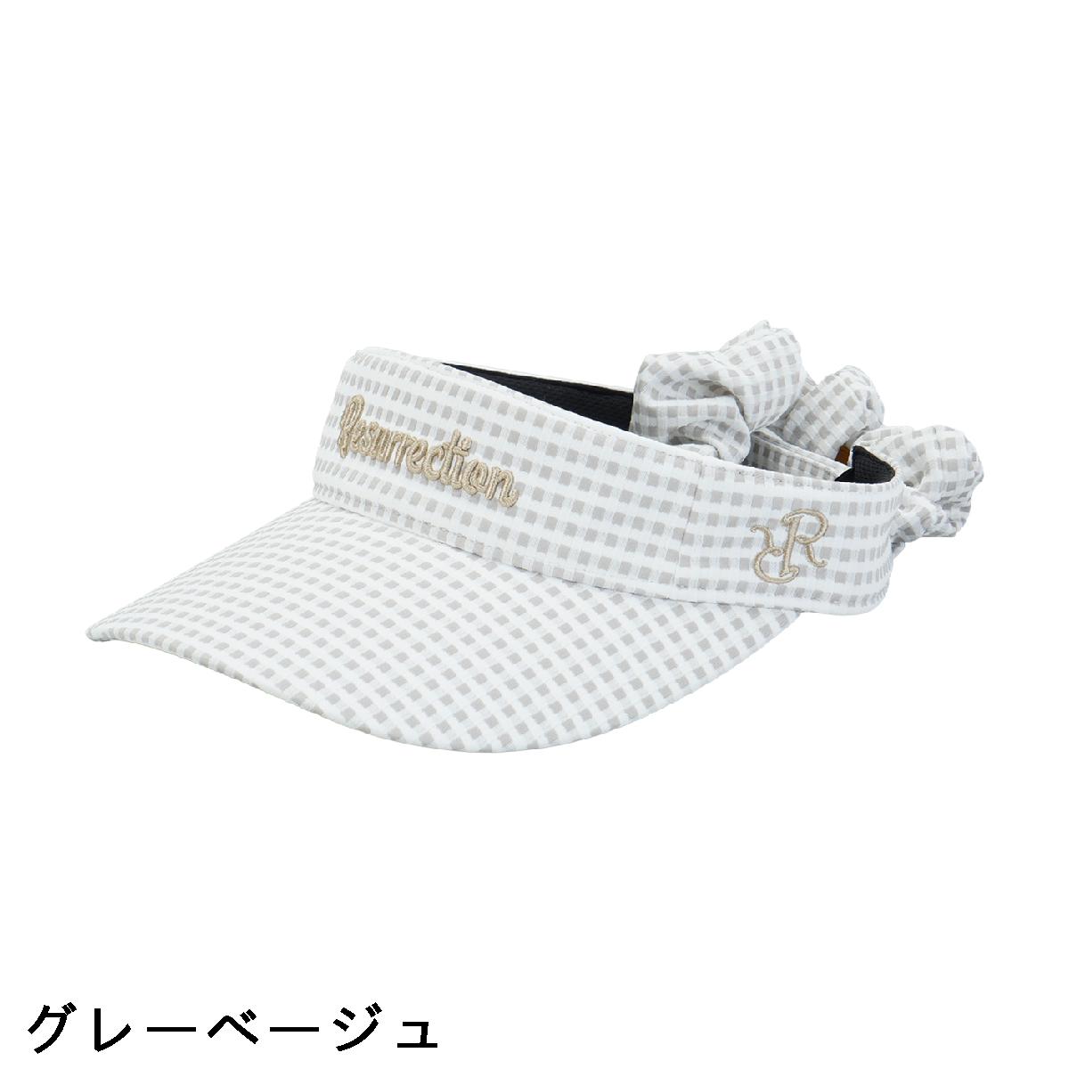 レザレクション　Resurrection　シュシュ付き ワイドブリムサンバイザー　レディス