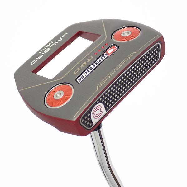 【中古】オデッセイ　O-WORKS　オー・ワークス 17 レッド ジェイルバード ミニ パター スチールシャフト　【33】シャフト：スチールシャフトCランク　フレックス計測項目外　男性用 メンズ用　右用