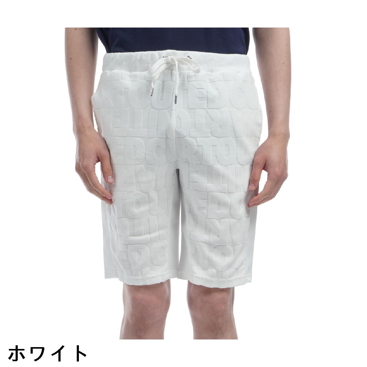 クアルトユナイテッド　CUARTO UNITED　総ロゴパイル地ハーフパンツ