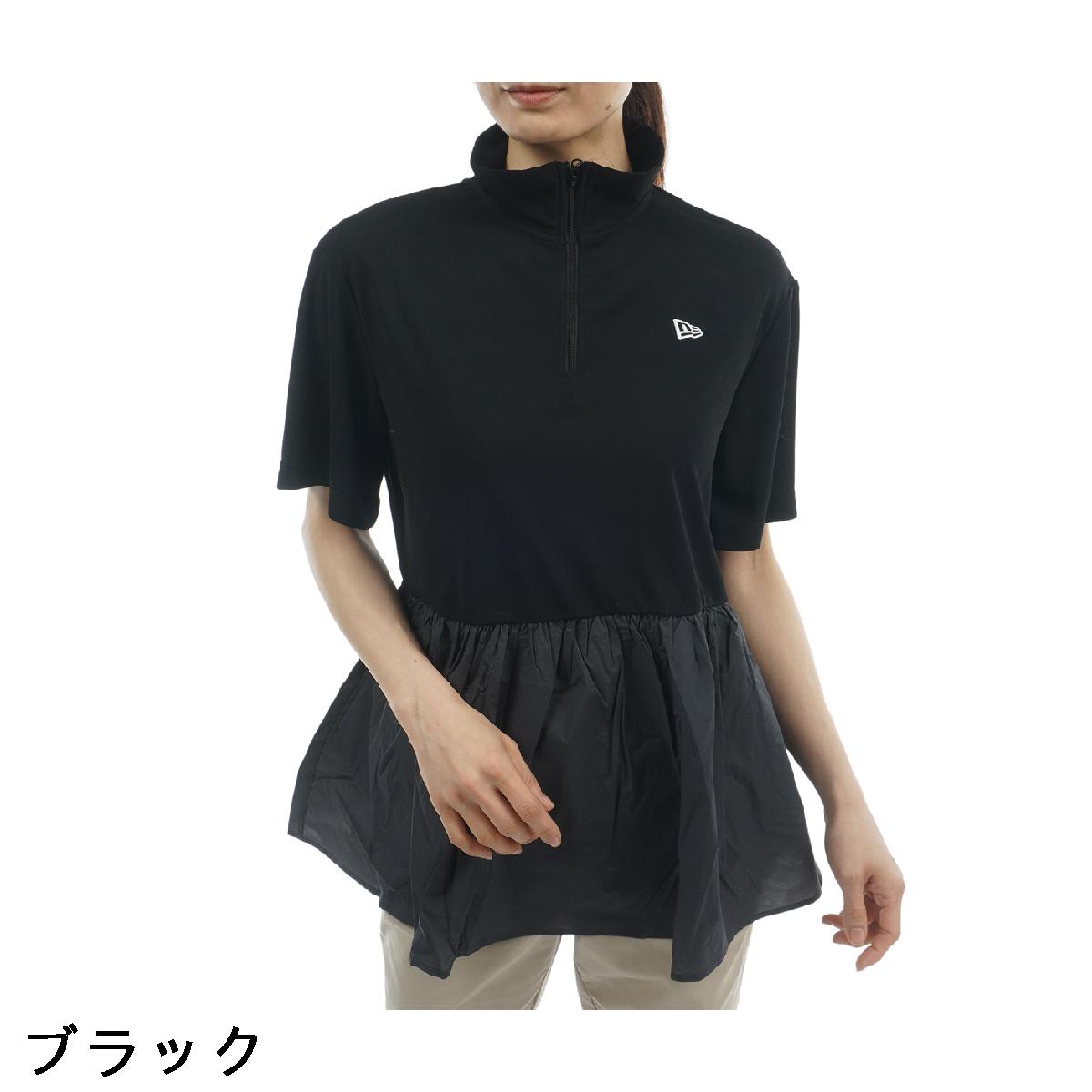 ニューエラ　NEW ERA GOLF　GFW ハーフジップ 半袖チュニック　レディス