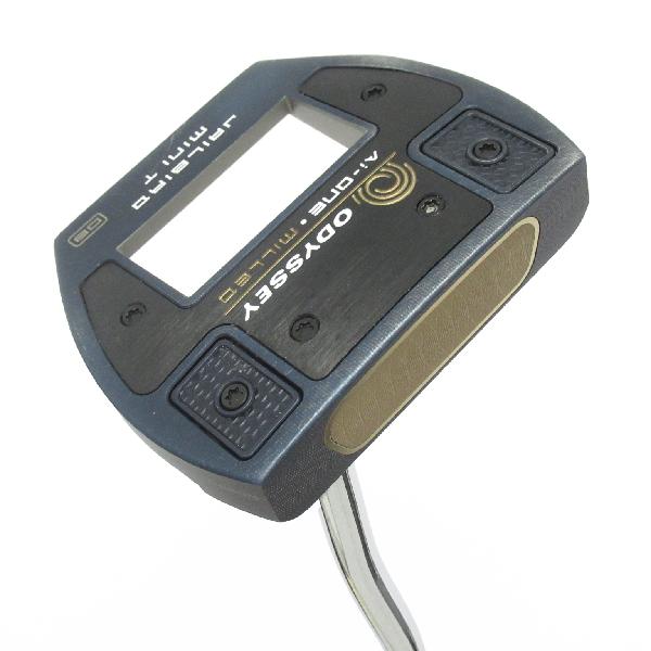 【中古】オデッセイ　AI-ONE MILLED　Ai-ONE MILLED JAILBIRD MINI T VERSA90 DB パター スチールシャフト　【34】シャフト：スチールシャフトCランク　フレックス計測項目外　男性用 メンズ用　右用