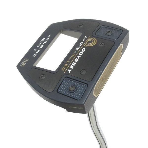 樂天商城 - 【中古】オデッセイ　AI-ONE MILLED　Ai-ONE MILLED JAILBIRD MINI T VERSA90 DB パター スチールシャフト　【34】シャフト：スチールシャフトBCランク　フレックス計測項目外　男性用 メンズ用　右用