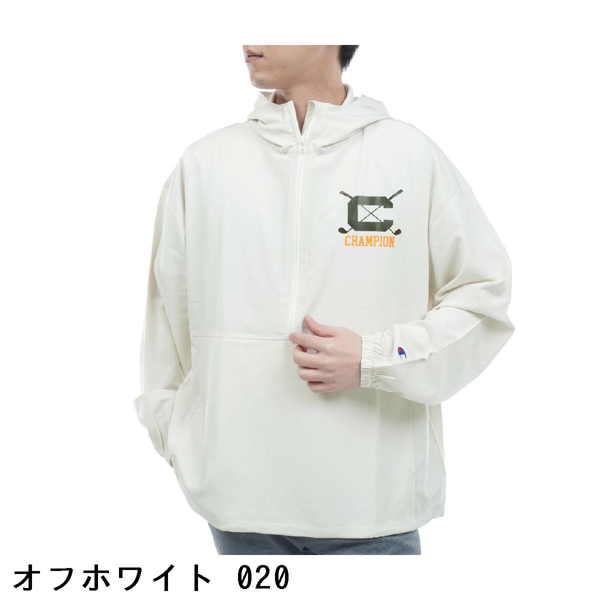 チャンピオンゴルフ　Champion GOLF　ストレッチ タフタ リラックスフィット ハーフジップジャケット