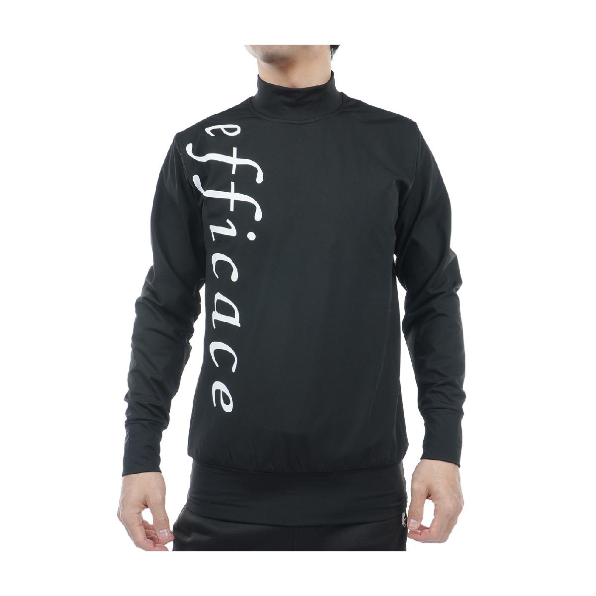 エフィカス　efficace　efficace homme ストレッチ ビッグロゴ裏起毛ジャージー モックネックスウェット