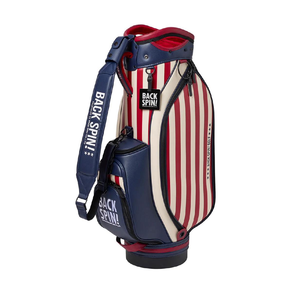 バックスピン　BACK SPIN!　ストライプツアー キャディバッグ