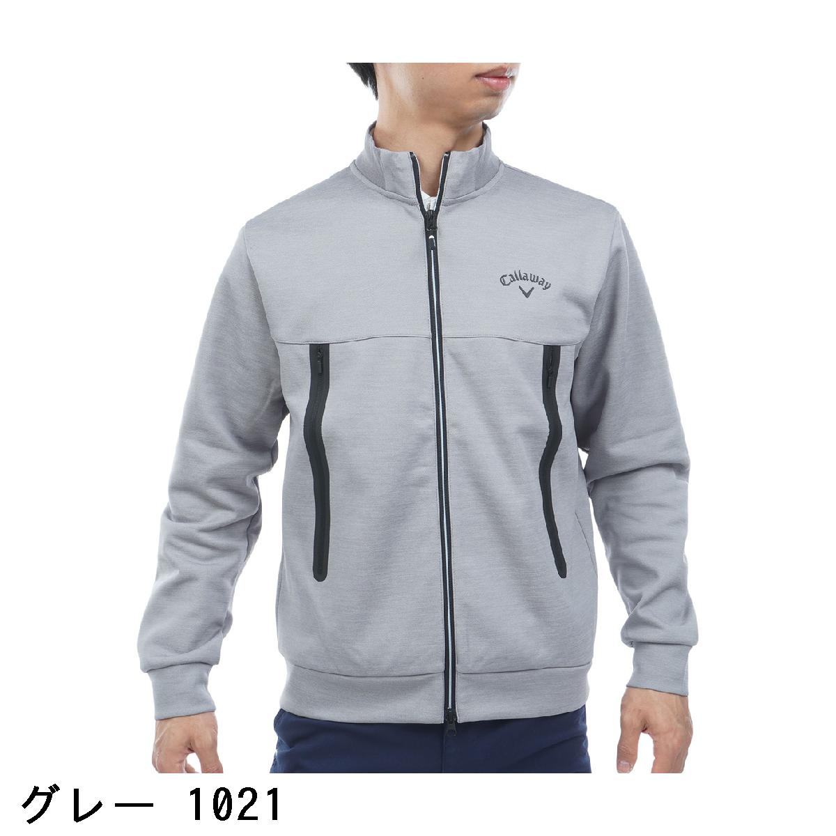 GDOゴルフショップ 楽天市場店のキャロウェイゴルフ　Callaway Golf　鹿の子ダンボールフルジップスウェットブルゾン｜アングル2