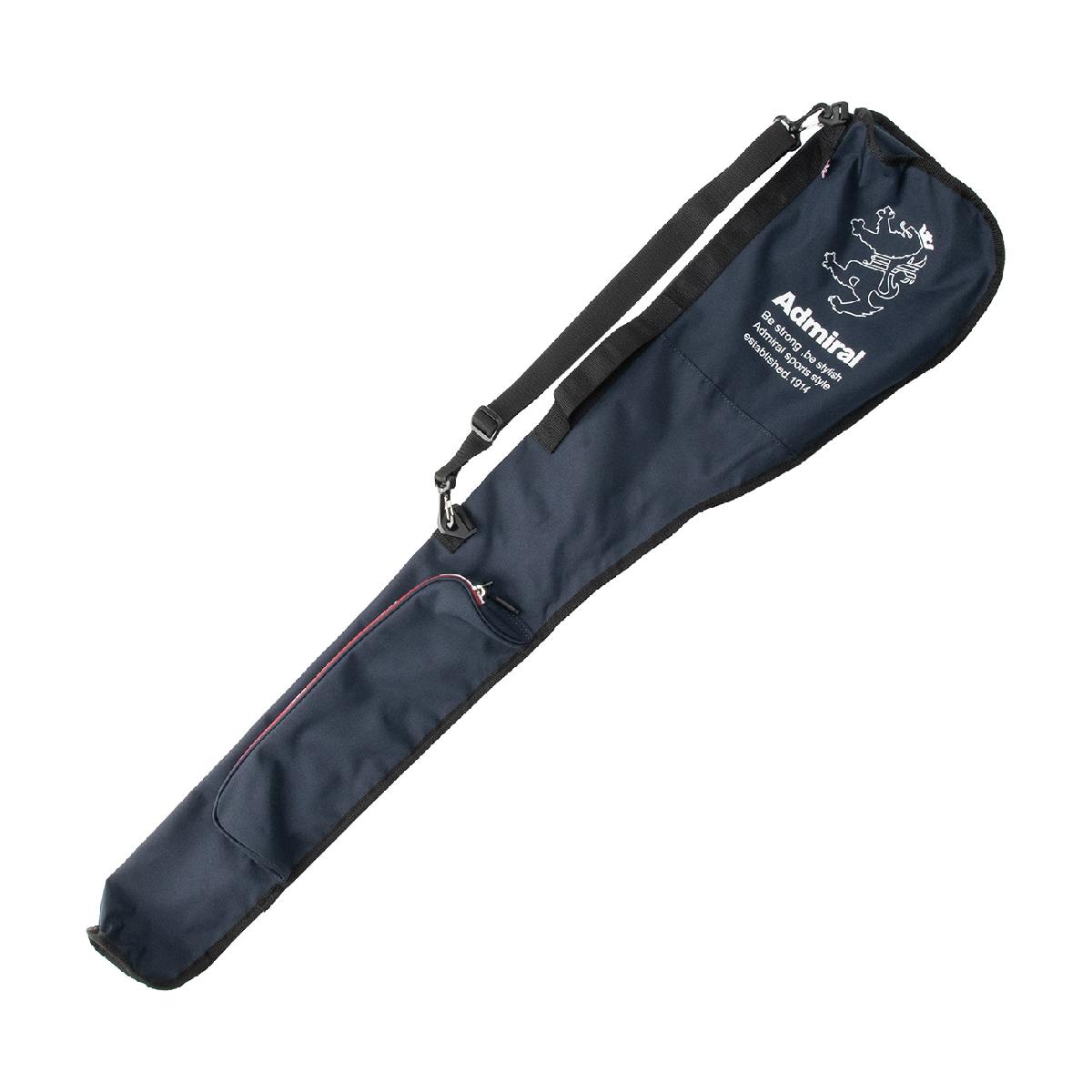 クラブケースアドミラル / Admiral商品の特徴定番のクラブケース。ランパントロゴがアクセントに。丈夫なオックス地のポリエステルを使用。ポケットは2つ、ヘッド部分のポケットはメッシュ仕様で中身が見やすい構造。ショルダー付き。素材ポリエステルサイズバリエーション5-6本収納可能製造国中国対応長さ46インチシーズン2026年モデル26ssacc