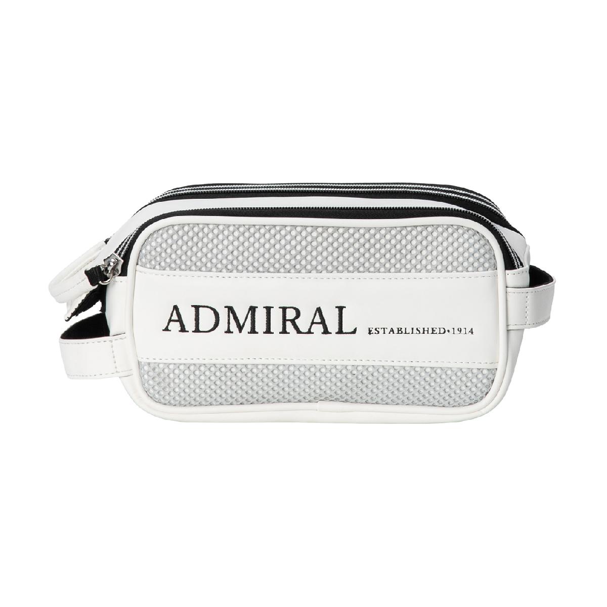 UKクラシック ポーチアドミラル / Admiral商品の特徴マット合皮にメッシュ生地をポイント使いしたラウンドポーチ。シンプルながら異素材の組み合わせがアクセントになるデザイン。本体はマット合皮にメッシュをポイント使い。ロゴは刺繍で高級感を演出。開口部はダブルファスナーで広い間口を確保。内装には仕切りがあり、調整可能。内装にはファスナーポケットも装備。素材合成皮革(ポリウレタン)サイズバリエーション横幅25×マチ(厚さ)13×高さ(縦)12cm製造国中国シーズン2026年モデル26ssacc