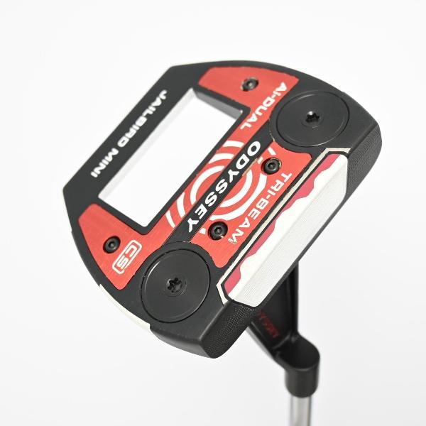 【中古】オデッセイ　Ai-DUAL　Ai-DUAL TRI-BEAM JAILBIRD MINI CS パター スチールシャフト　【33】シャフト：スチールシャフトCランク　フレックス計測項目外　男性用 メンズ用　右用