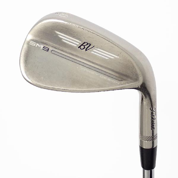 タイトリスト　Vokey　ボーケイ SM9 BRASHED STEEL ウェッジ スチールシャフト　シャフト：スチールシャフトDランク　フレックス判別不能　男性用 メンズ用　右用