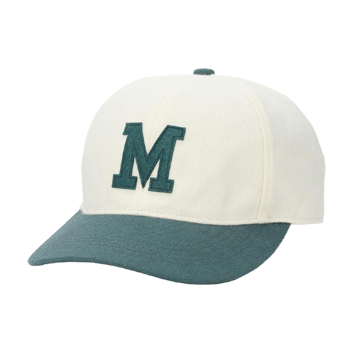 マンシングウェア　Munsingwear　Mロゴアップリケキャップ