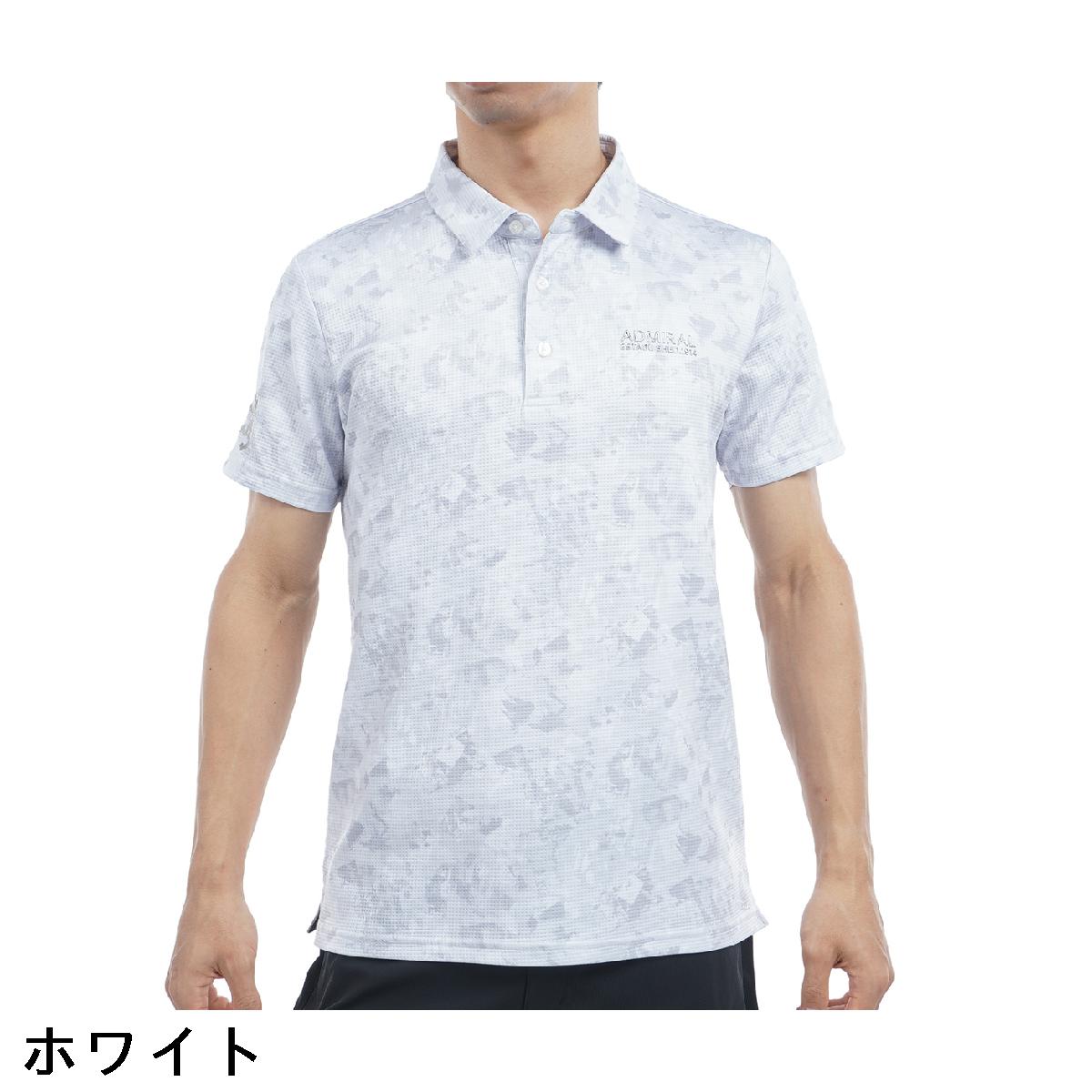 アドミラル　Admiral　ストレッチ ローラー カモフラージュプリント半袖ポロシャツ