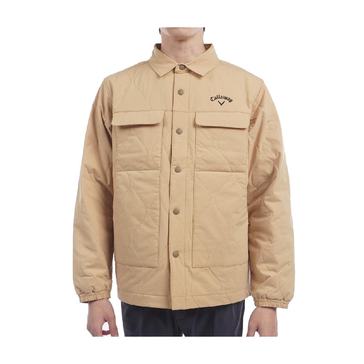 キャロウェイゴルフ　Callaway Golf　シワポリエステル中綿コーチジャケット