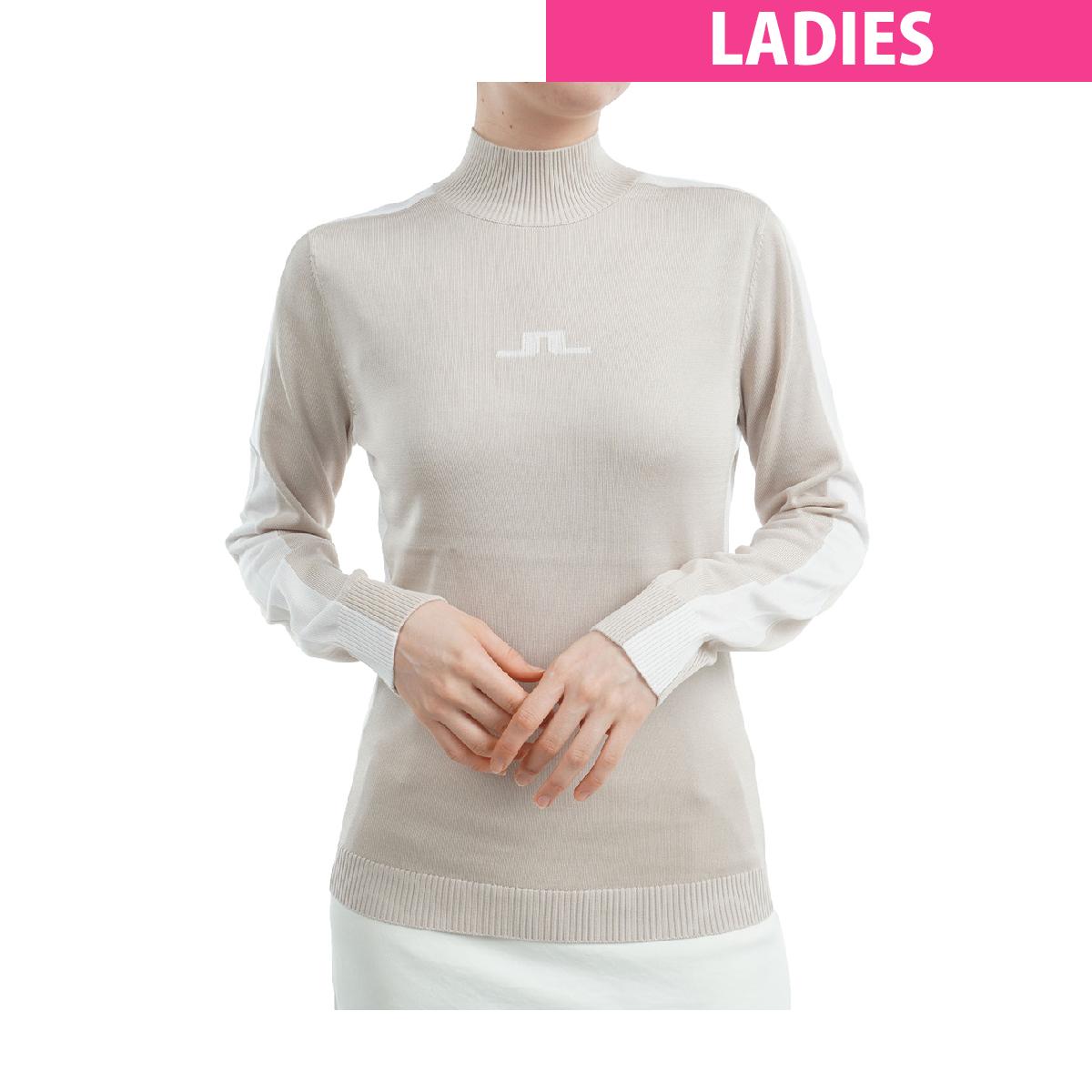 J.リンドバーグ　J.LINDEBERG　JLロゴモックネックセーター　レディス