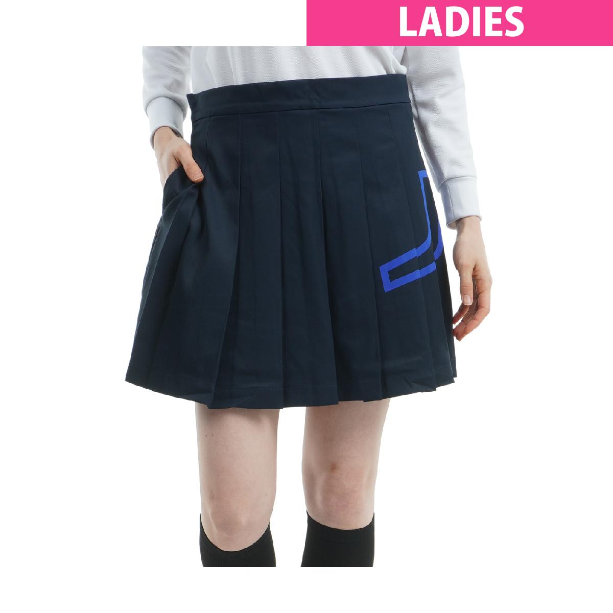 J.リンドバーグ　J.LINDEBERG　ストレッチ サイドロゴプリーツスカート　レディス