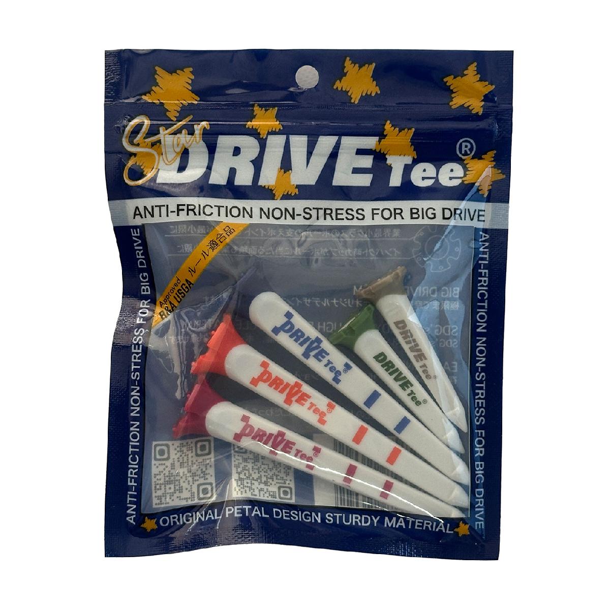 DRIVE ミックススター ティー 5本セットその他メーカー / その他商品の特徴花びらシステムがあなたの飛びを変える！業界最小クラスの支えポイントと花びらデザインのカップで摩擦を最小に！【カラー】濃ピンク・オレンジ・ネイビー・深緑・薄ベージュの5本。素材プラスチックサイズバリエーション【ロングティー】8cm【ショートティー】4.5cm数量ロングティー3本、ショートティー2本製造国中国シーズン2025年モデル25fwacc