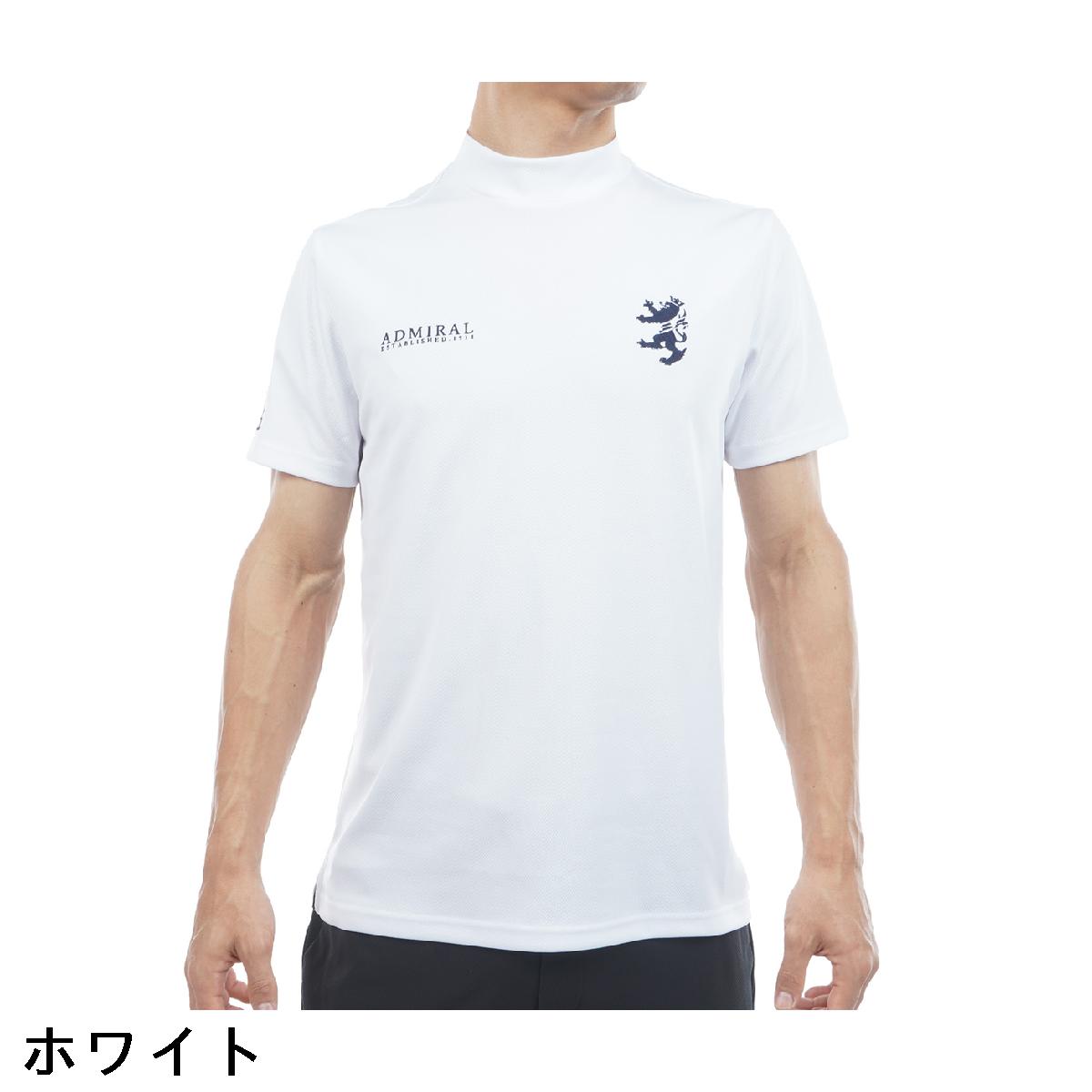 アドミラル　Admiral　ストレッチ フラッグ モックネック半袖シャツ