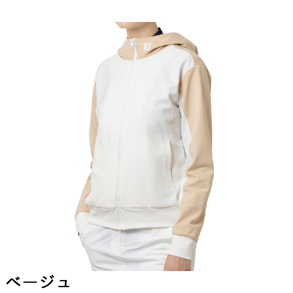 フットジョイ　Foot Joy　ストレッチ カラーブロック フルジップフーディー　レディス