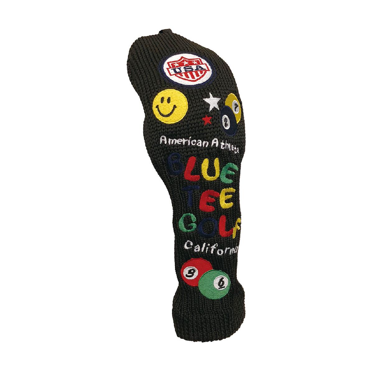 ブルーティーゴルフ BLUE TEE GOLF スマイル ニットヘッドカバー UT用