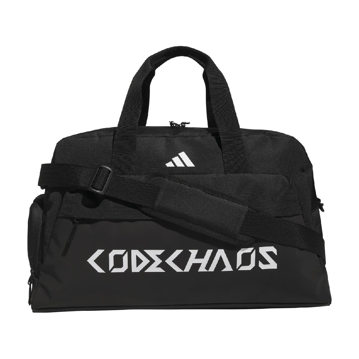 コードカオス ダッフルバッグアディダス / Adidas商品の特徴CODECHAOS FOOTWEARにアラインしたダッフルバッグ。フロントパネルに新しいCODECHOASのロゴをデザインし、裏地にはモノグラム柄をプリント。サイドにシューズインポケット。ショルダーベルト付き。素材ポリエステルサイズバリエーションW50×H30×D25cmシューズ収納有無有り製造国ベトナムシーズン2026年モデル26fwacc adccwa