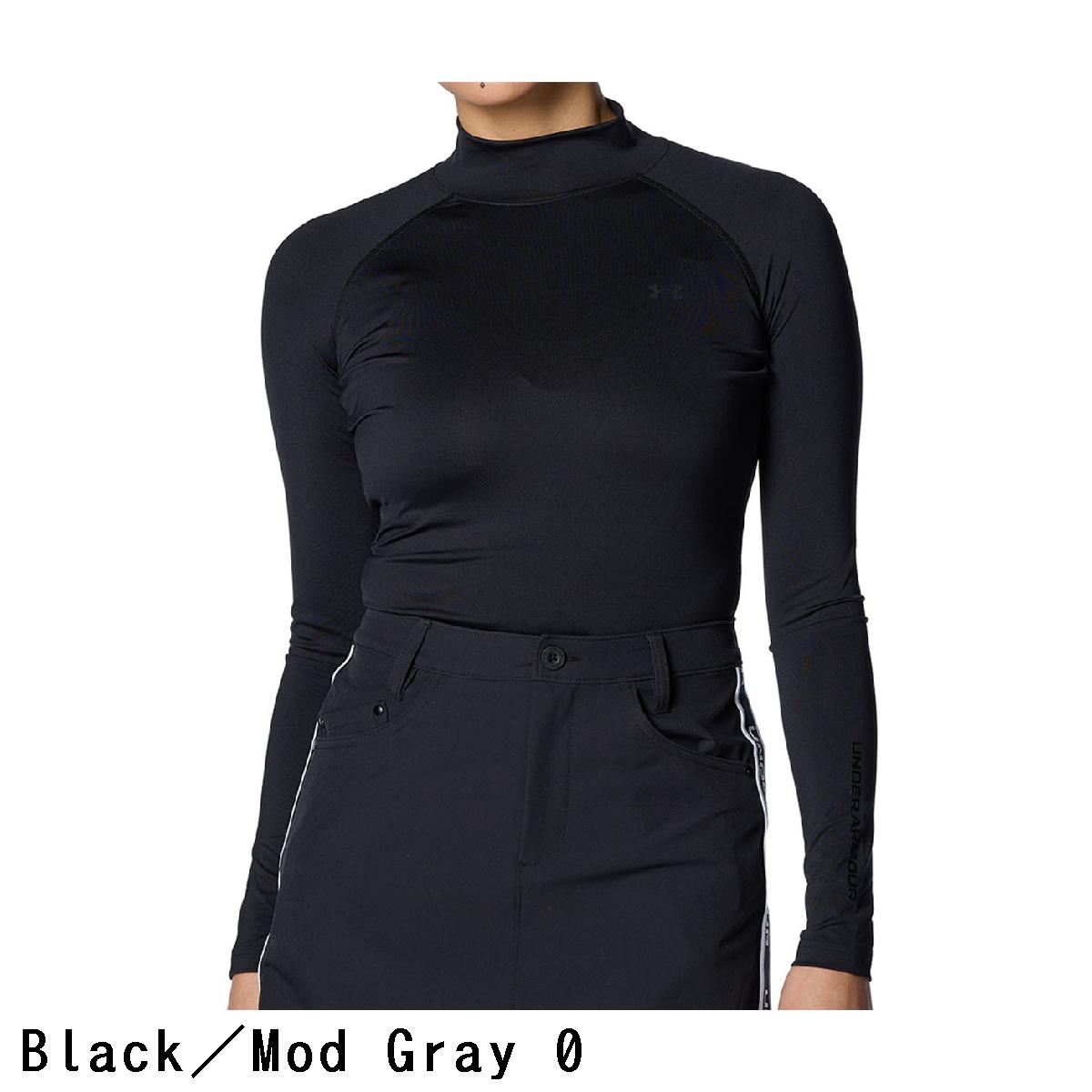 アンダーアーマー　Under Armour　ヒートギア UA コンプレッション ストレッチ 長袖モックネックシャツ　レディス