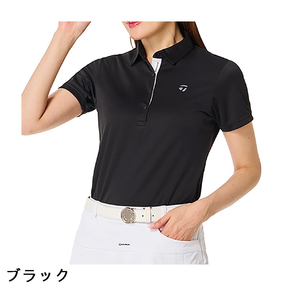 テーラーメイド　Taylor Made　ストレッチ T-ICE コントラストプラケット半袖ポロシャツ　レディス