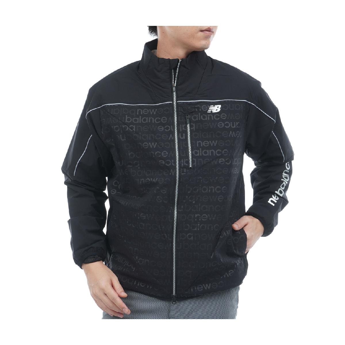 ニューバランス　New Balance　マットタフタ ロゴエンボス×ソリッド フルジップブルゾン
