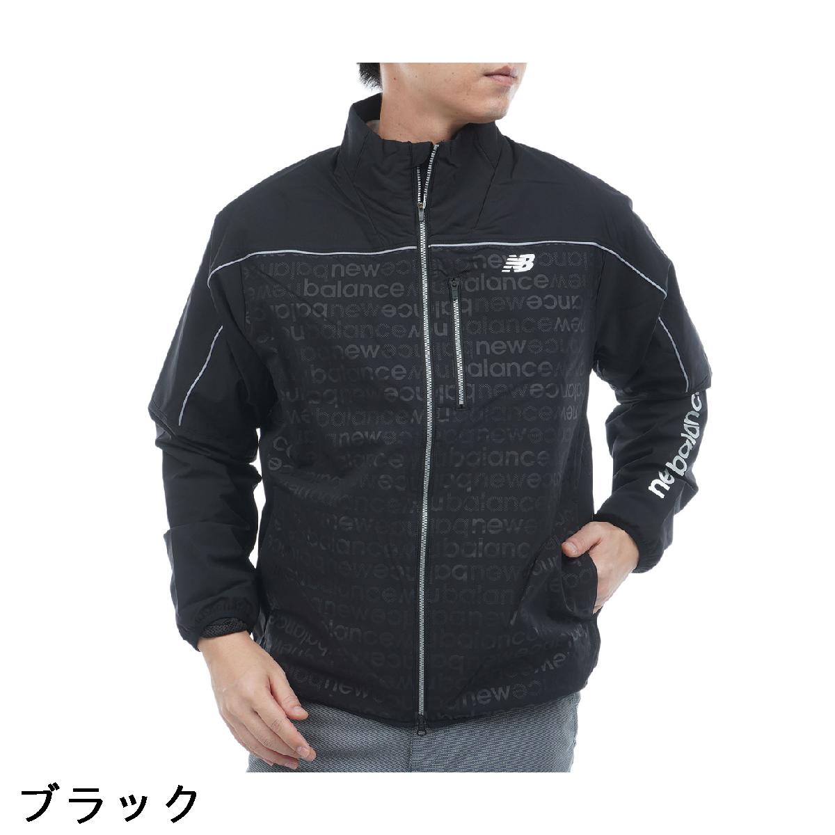 ニューバランス　New Balance　マットタフタ ロゴエンボス×ソリッド フルジップブルゾン
