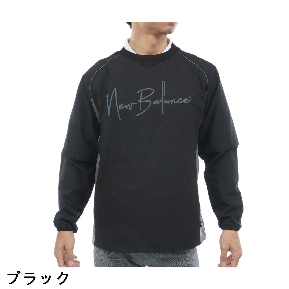 ニューバランス　New Balance Golf　2WAY リップストップ ストレッチ クルーネックスニードジャケット
