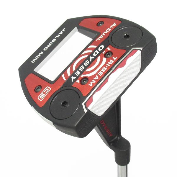 【中古】オデッセイ　Ai-DUAL　Ai-DUAL TRI-BEAM JAILBIRD MINI CS パター スチールシャフト　【34】シャフト：スチールシャフトCランク　フレックス計測項目外　男性用 メンズ用　右用