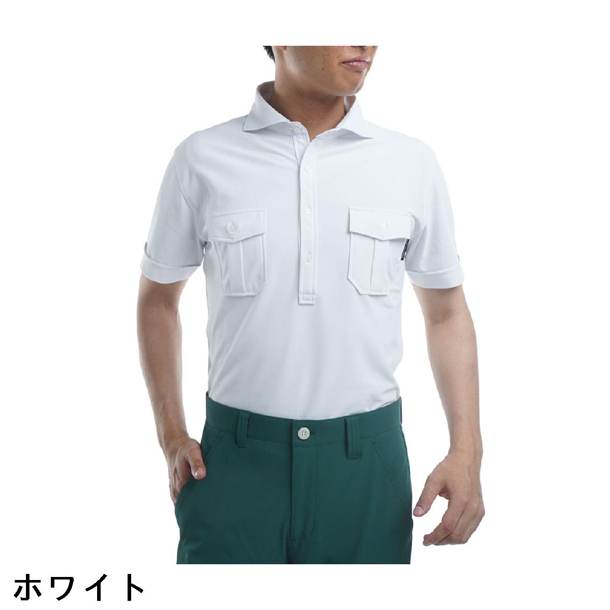GDO オリジナル　GDO ORIGINAL　半袖Wポケットワイドカラーシャツ