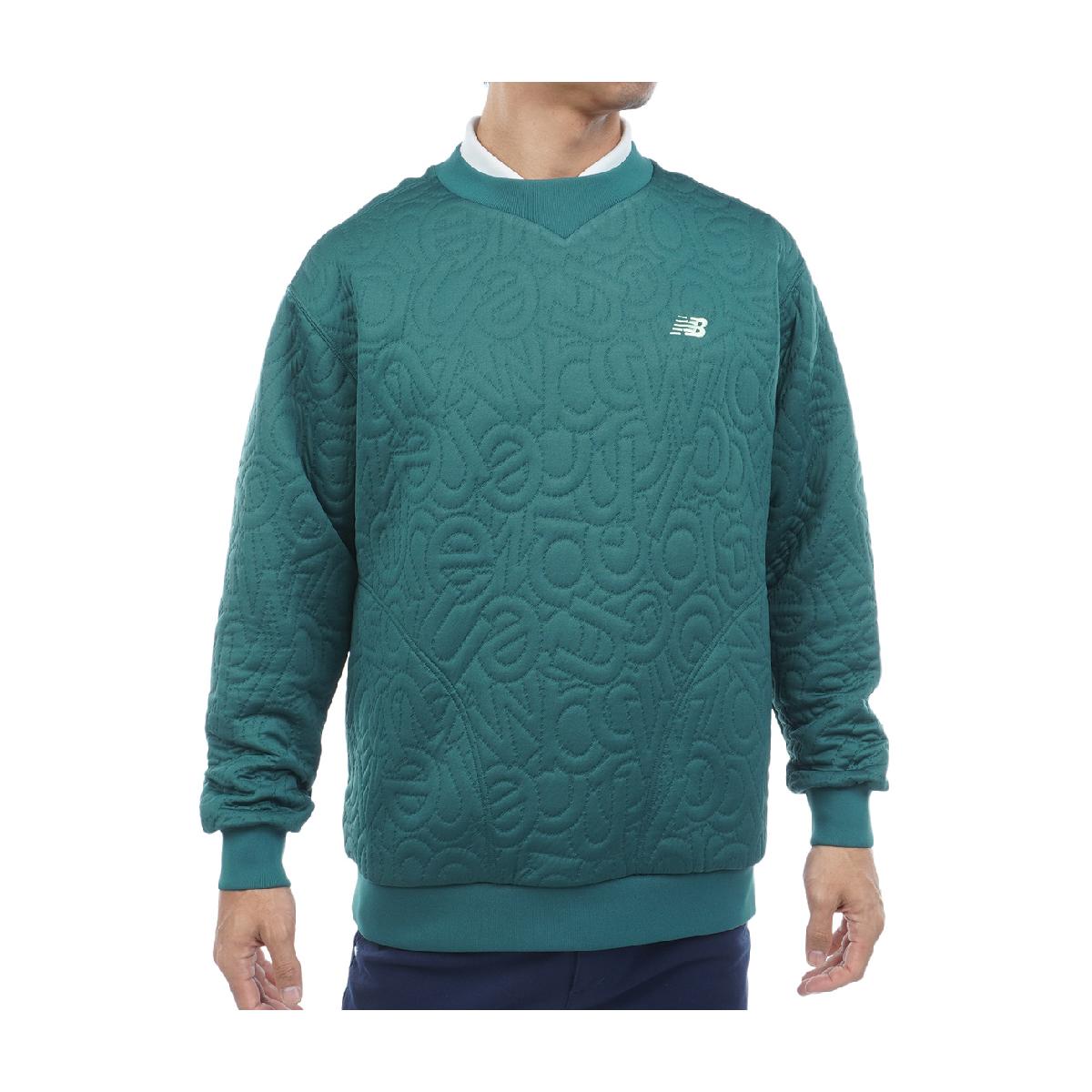 ニューバランス　New Balance　ロゴキルトジャカード クルーネックプルオーバー