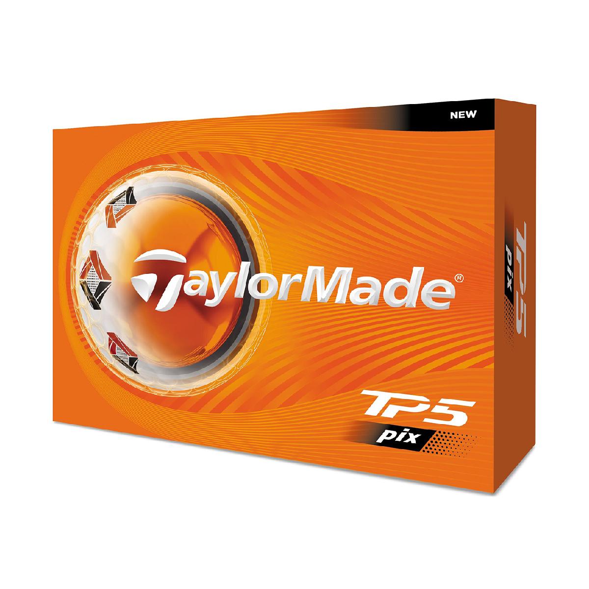 TP5 pix ボールテーラーメイド / TP5商品の特徴■「マイクロコーティング」搭載で飛びの精度が向上■5層構造により、ティーショットからアプローチまであらゆるショットのパフォーマンスを支える■パッティング時にアラインメントが取りやすいクリアパスアライメントを搭載ボールナンバー1、2、3、5タイプ5ピーススピンドライバー：かなり少ない／グリーン周り：最も多いフィーリングかなりソフト弾道中弾道適応ヘッドスピード全領域カバー素材キャストウレタンカバーディンプル322製造国韓国、台湾シーズン2026年モデルtmtpfive ballshippingcp