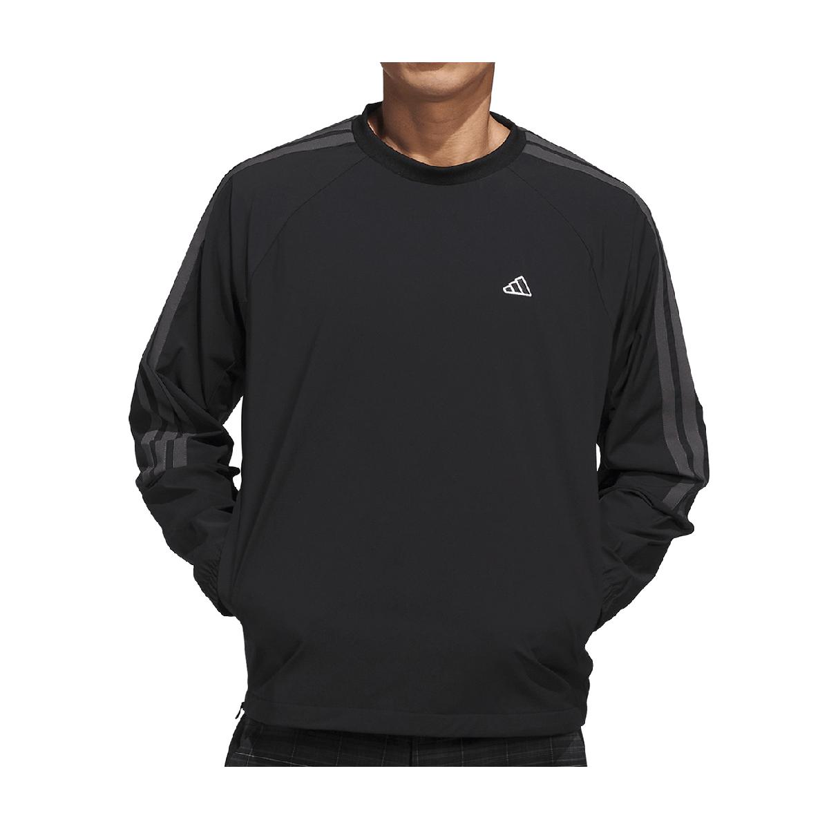 ストレッチ スリーストライプス プルオーバージャケットアディダス / Adidas商品の特徴ゴルフコースで快適に過ごせる、耐久性に優れたリップストップ生地のプルオーバージャケット。素材ナイロン85％、ポリウレタン15％機能ストレッチ、UPF50+、撥水、COOL FEELINGサイズバリエーションJ／S、J／M、J／L、J／XL、J／2XL、J／3XL対象メンズ製造国中国シーズン2026年秋冬モデル【メーカー公表推奨サイズ】(cm)J／S:身長162-168、チェスト85-88J／M:身長167-173、チェスト89-92J／L:身長172-178、チェスト93-96J／XL:身長177-183、チェスト97-100J／2XL:身長182-188、チェスト101-106J／3XL:身長187-193、チェスト107-112fwnew