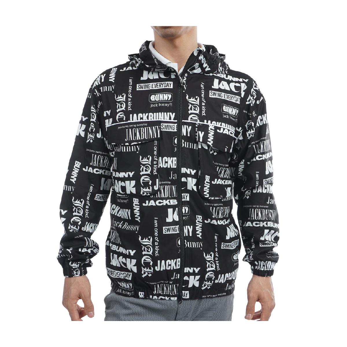 ジャックバニー　Jack Bunny!!　ストレッチ マルチロゴタフタ ジップアップブルゾン