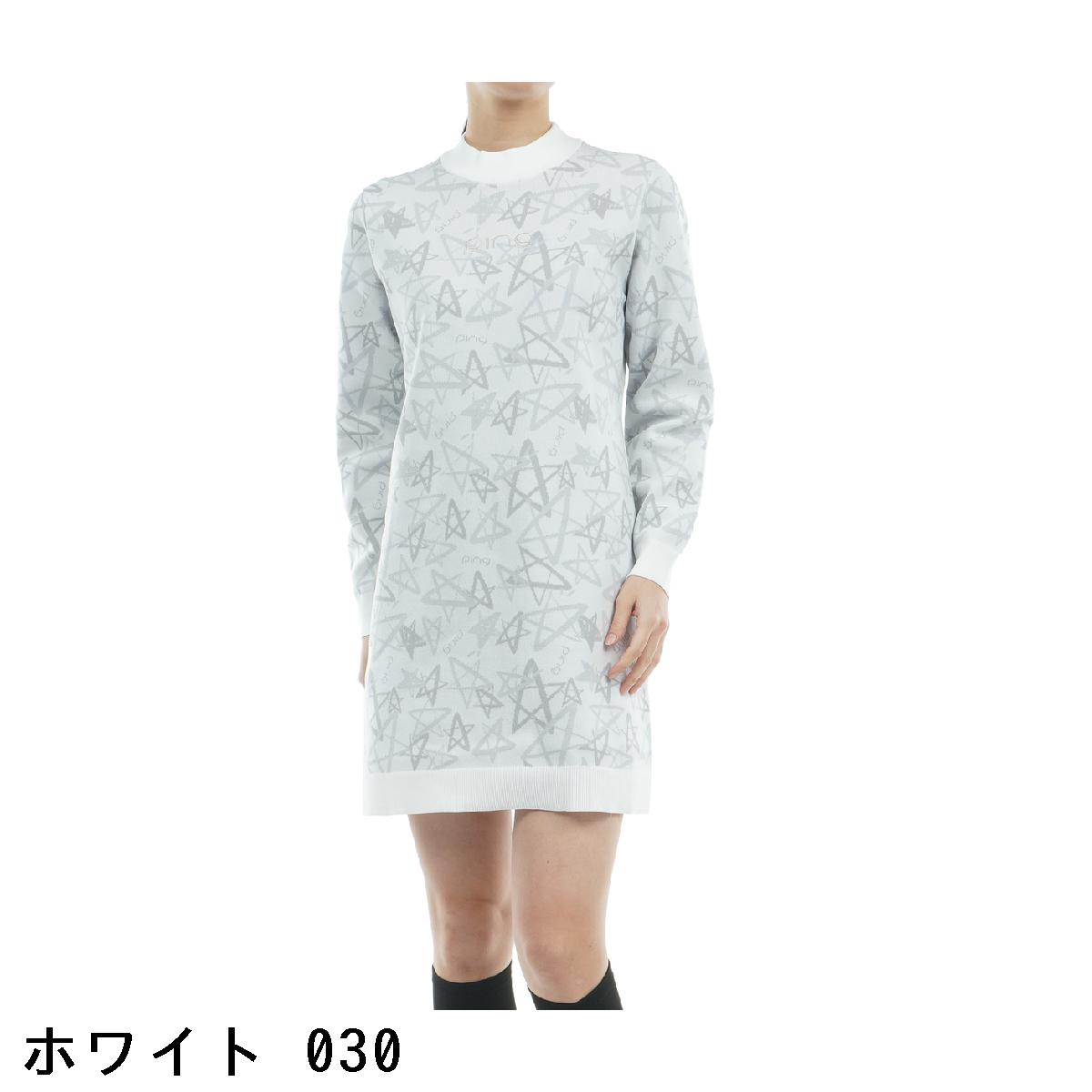 ピン　PING　ジャカードニットワンピース　レディス