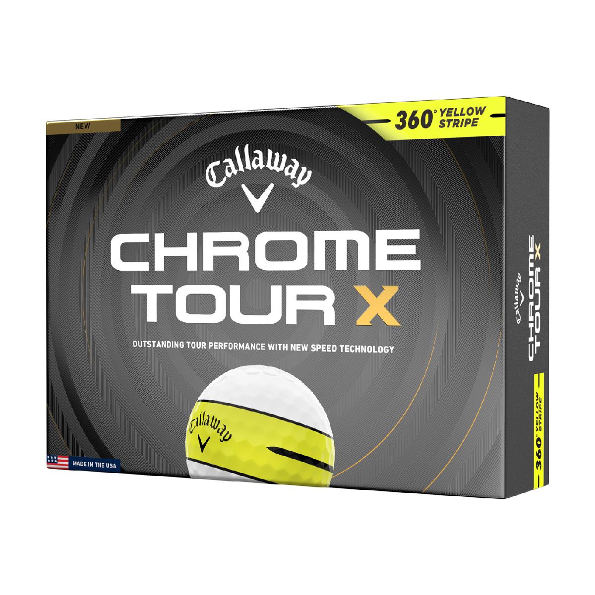 Other - キャロウェイゴルフ CHROME TOUR CHROME TOUR X 360 イエローストライプ ボール