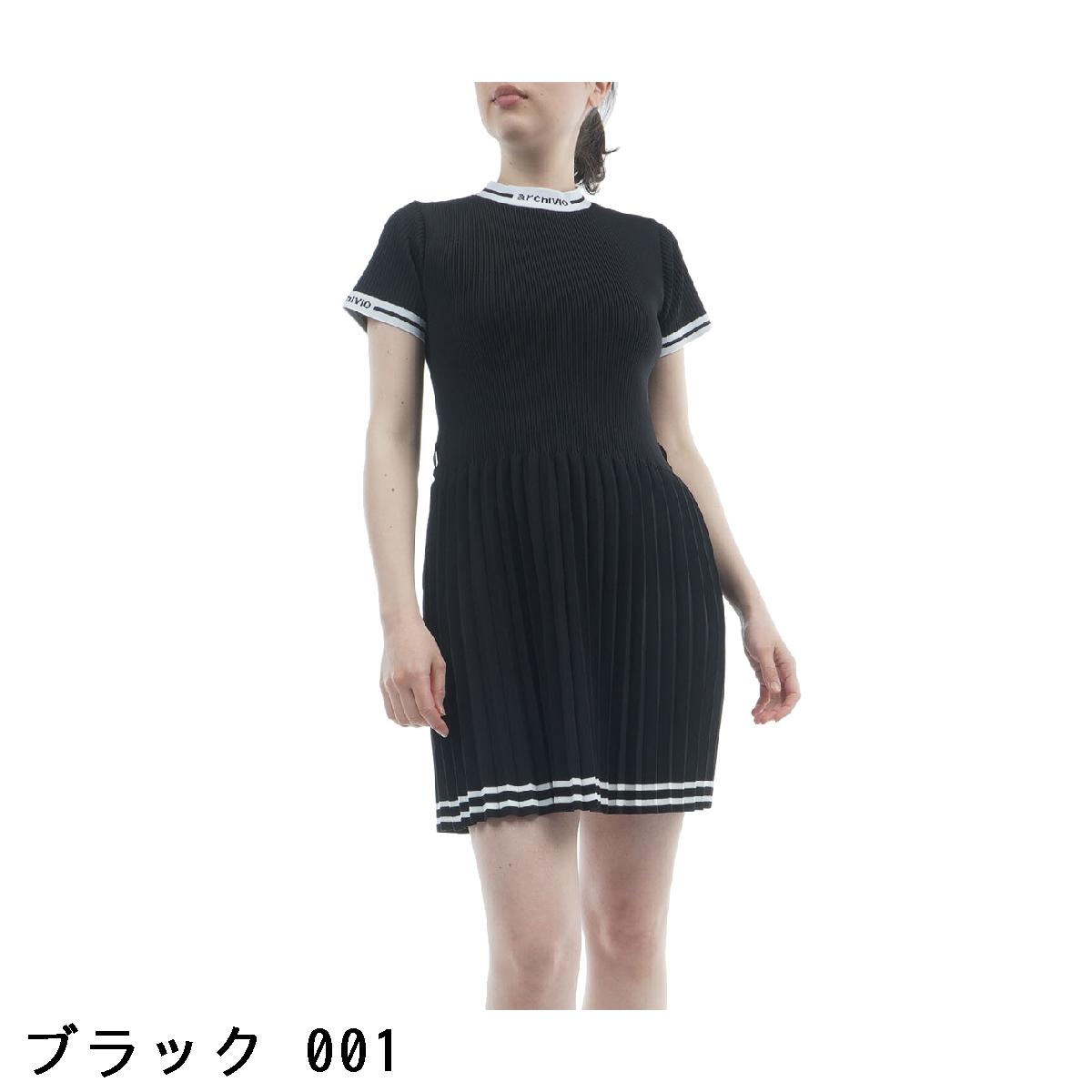 アルチビオ　archivio　リブプリーツ切替ワンピース　レディス