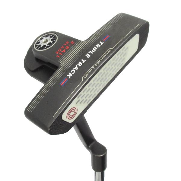 【中古】オデッセイ　STROKE LAB　トリプル トラック 2-BALL BLADE パター カーボンスチール複合シャフト　【33】シャフト：カーボンスチール複合シャフトCランク　フレックス計測項目外　男性用 メンズ用　右用