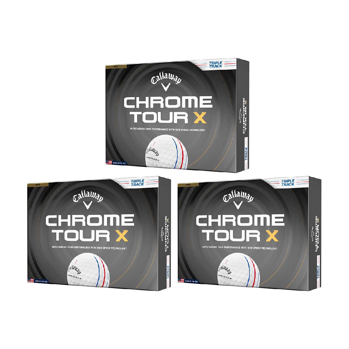 棒球 - キャロウェイゴルフ　CHROME TOUR　CHROME TOUR X トリプル・トラック ボール 3ダースセット