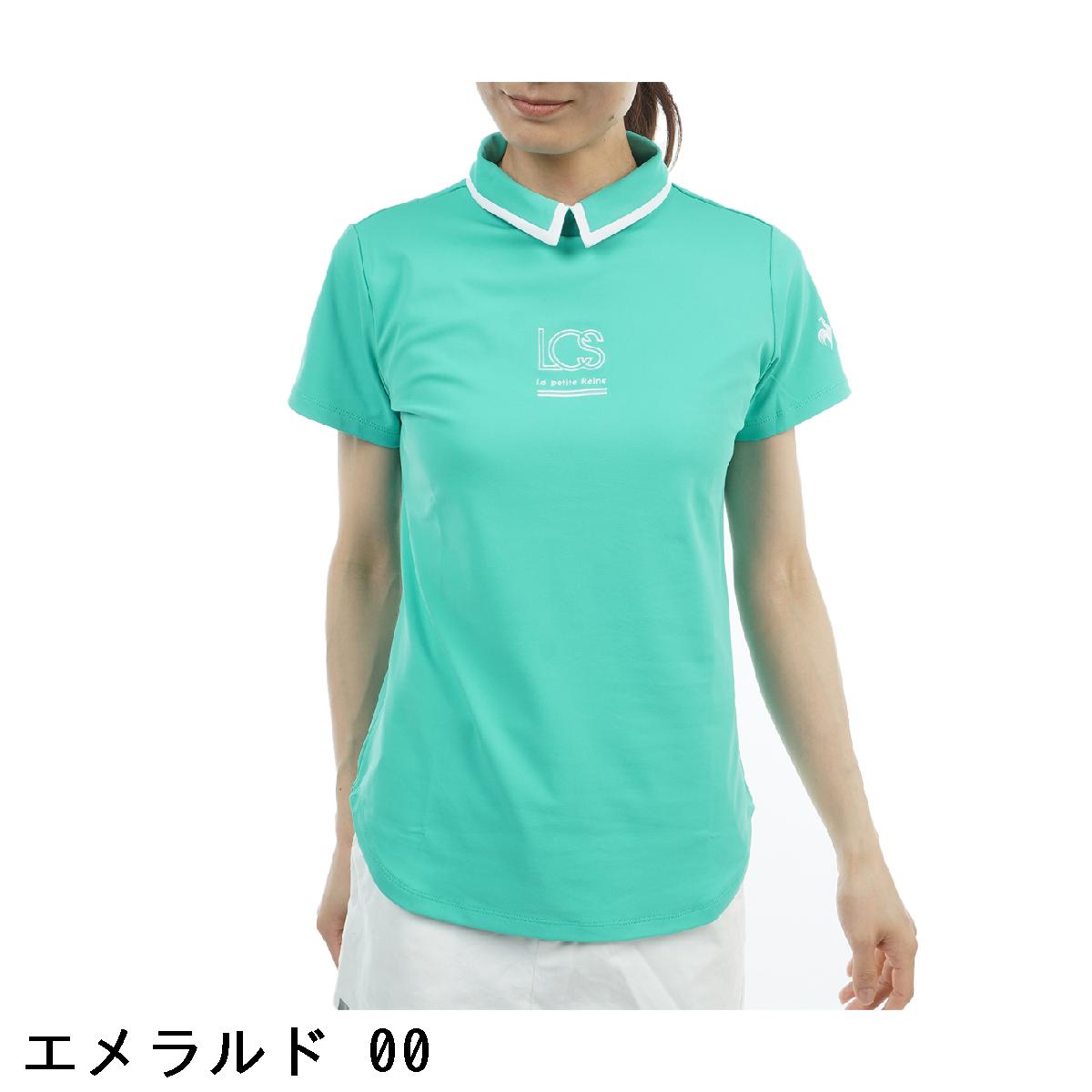 ルコックスポルティフ ゴルフ　Le coq sportif GOLF　ストレッチ 襟付き半袖シャツ　レディス