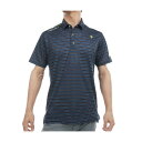 ルコックスポルティフ ゴルフ Le coq sportif GOLF ストレッチフォーサー ボーダー柄半袖ポロシャツ