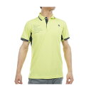 ルコックスポルティフ ゴルフ Le coq sportif GOLF ストレッチフォーサー 部分メッシュ ベーシックデザイン半袖ポロシャツ